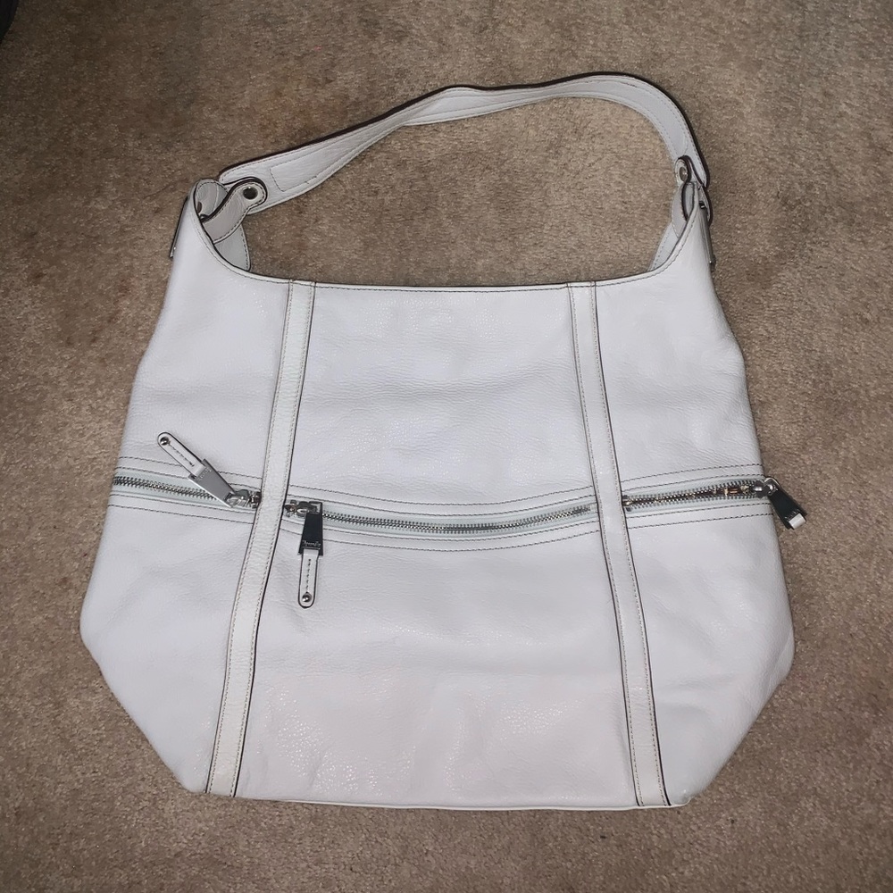White Leather Tignanllo Handbag